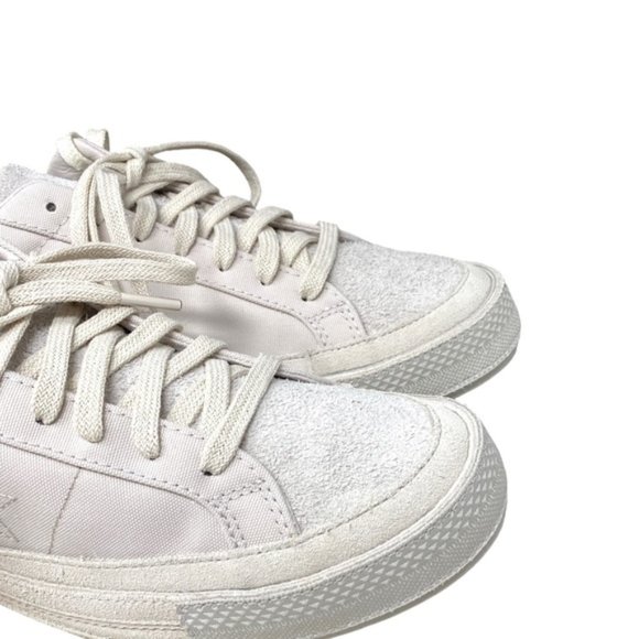 Converse One Star x NOTRE Low White Suede Canvas Women's Sneakers Custom A01630C - Picture 6 of 11
